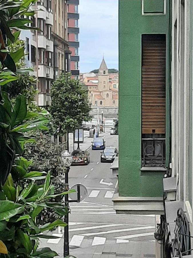 Bonito Piso En Gijon Centro Playa Apartment Bagian luar foto